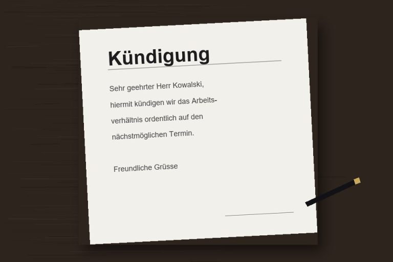 kuendigungsschreiben
